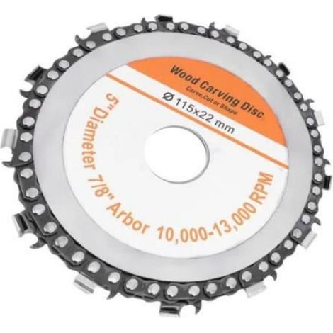 Disque de Scie à Chaîne - - 4,5 pouces - Carbure Cimenté - Polyvalent - Haute Dureté (1/2)