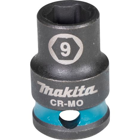 Makita E-15908 chiave a bussola 3/8" SW9 Impact Black corta.