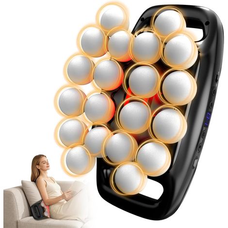 Pistolet de Massage avec 20 Têtes Massageur Percussion Profonde Silencieux Batterie 2600 mAh 3 Modes et 30 Intensités pour Relaxation Musculaire (1/5)