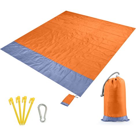 Couverture de plage imperméable, tapis de pique-nique Portable d'extérieur, matelas de sol de Camping (1/5)