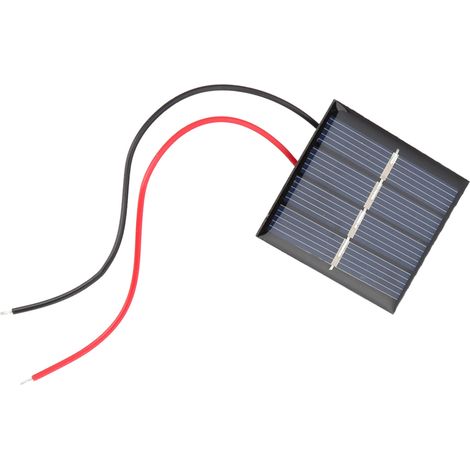 Polykristallines Solarmodul 0,36 W 2 V x2, Mini-Photovoltaikmodul für DIY-Batterieladegerät, Set mit Anschlussklemmen (1/5)