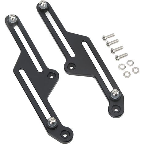 Support Moto Réglable Béquille Pare-Brise Noir Anodisé Remplacement pour Tenere 700 XT700Z 2019-2021, Kit de Montage en Aluminium, Paire. (1/5)