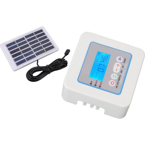 Automatischer Mehrzweck-Solar-Sprinkler für Pflanzen, wiederaufladbares USB-Bewässerungsset mit integriertem Akku (10-m-Modell, 10 Tropfer, Solarpanel ohne Speicher) (1/5)