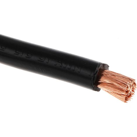 Câble triple homologation RS PRO, Noir, Section 25 mm² 4 AWG, 600 V, , Triple homologation PVC ( Prix pour Bobine de 100 Mètres )