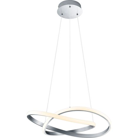 REALITY LEUCHTEN - LAMPADARIO A SOSPENSIONE COURSE LED CERCHIO INFINITO SATINATO DIAMETRO 60CM (1/5)