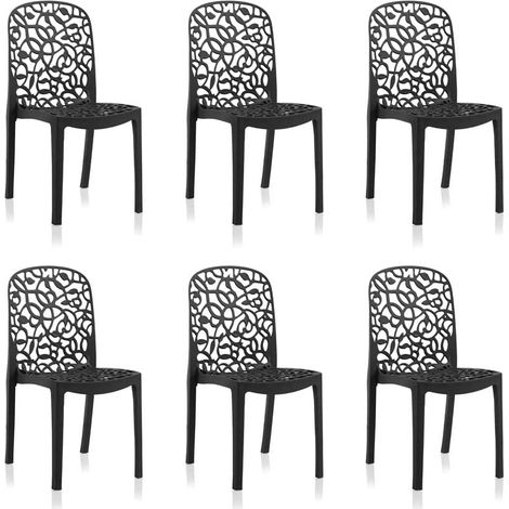 Shaf Flora Silla, Antracita Pack 6 sillas (1/3)
