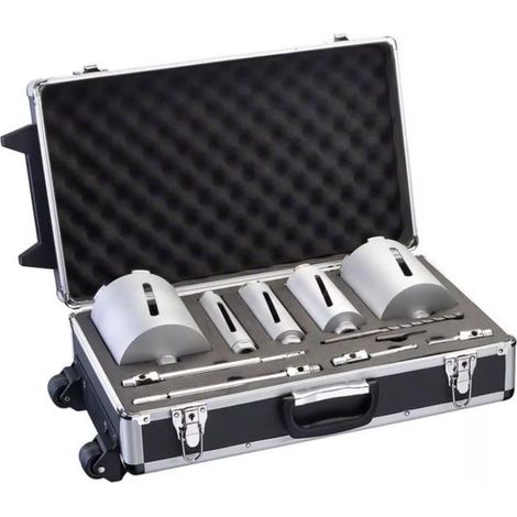 Set de coronas de diamante Bosch para perforación en seco G 1/2, 5 piezas. 38 / 52 / 65 / 117 / 127 mm 150 mm 7 mm - 2608587007