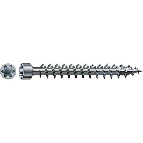 Spax Vis bois Tête cylindrique TC TORX T30 6X140 Filetage total 4CUT WIROX-10 pièces (1/2)
