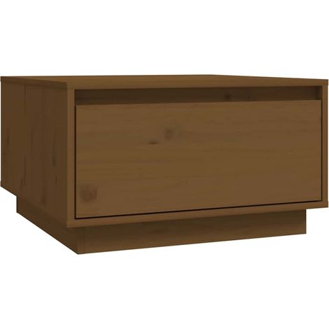 Maison Exclusive - Table basse Marron miel 55x56x32 cm Bois massif de pin (1/5)