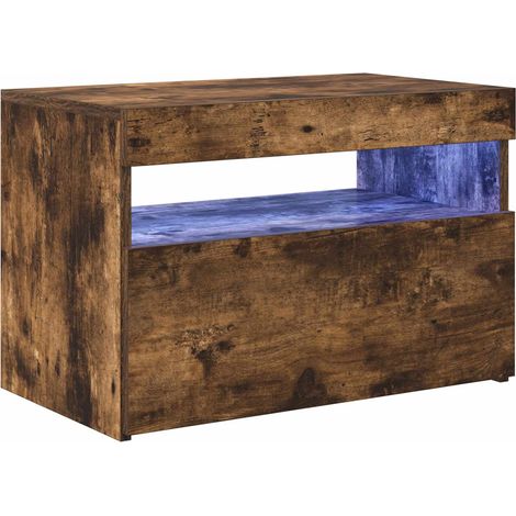 Maison Exclusive - TV-Schrank mit LED-Leuchten Räuchereiche 60x35 (1/5)