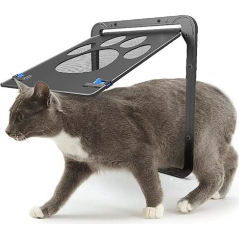 1. Mosquitera magnética para gatos y perros, con cerradura y marco resistente, para puertas y ventanas correderas.