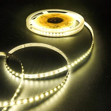 Ruban LED 10m,12V Bande LED Chambre Blanc Neutre 4000K,120LEDs/m 8mm Flexible Lumiere Gaming,Autocollant Rubans à LED Lumineuse pour TV,Cuisine,Maison Décor Intérieure,DIY(Seule Bandeau) (1/5)