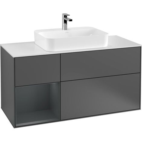 Villeroy & Boch F411HGGK Meuble sous-lavabo Finion F41 (1/2)