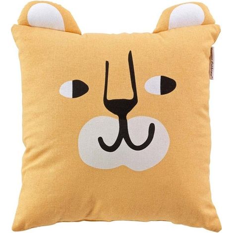 Coussin 40x40 cm Lionceau coton (1/4)