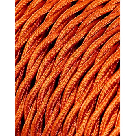 Câble Textile Tressé Or Design Rétro Soie Dorée - Edm (1/2)