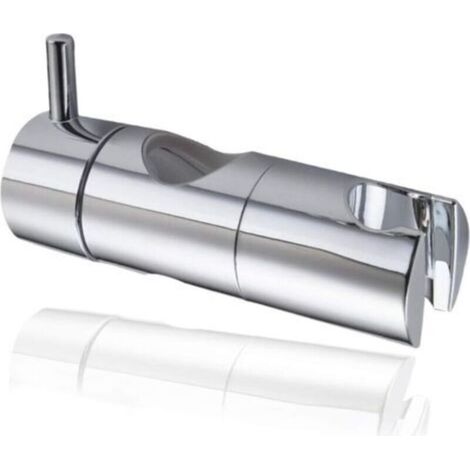 (22 mm, argent) Support de pomme de douche, crochet de douche à main à ventouse, fixation murale de pomme de douche, curseur de douche universel remplaçable (1/4)