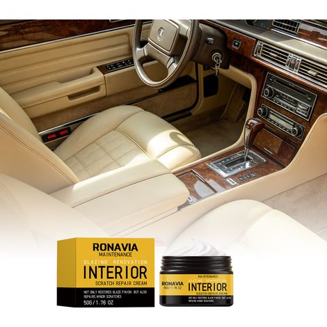 Cire de protection contre les rayures pour l'intérieur de la voiture, détachante et réparatrice pour les sièges en cuir des sièges auto – 50 g (1/5)