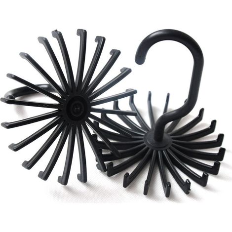 2 crochets de cintre pour ceintures, rotation 360°, bras antidérapants, rangement placard (1/5)