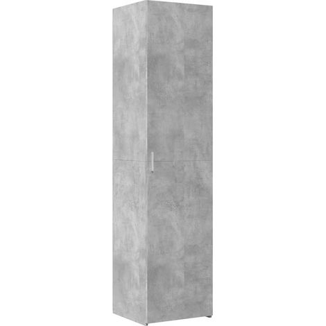 Maison Exclusive - Buffet haut gris béton 45x42,5x185 cm bois d'ingénierie (1/5)