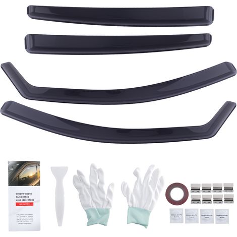 Front Rear Wind Deflectors for Hyundai IONIQ 2017-2021 Rain Guards Visor 4pcs