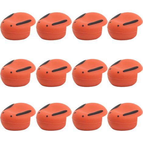 12 Protections d'angle en forme de lapin pour meubles, sécurité enfant, coins arrondis orange (1/5)