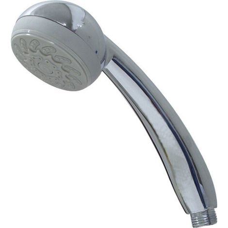Schläfer 1301100 Manopola Doccia G 1/2 pollici, Diametro 75mm, Soffione Doccia Cromato 3 Modalità Spray, Doccetta Universale Nizza Soffione Multigetto 3-getti Massaggio, Doccia, Normale (1/5)