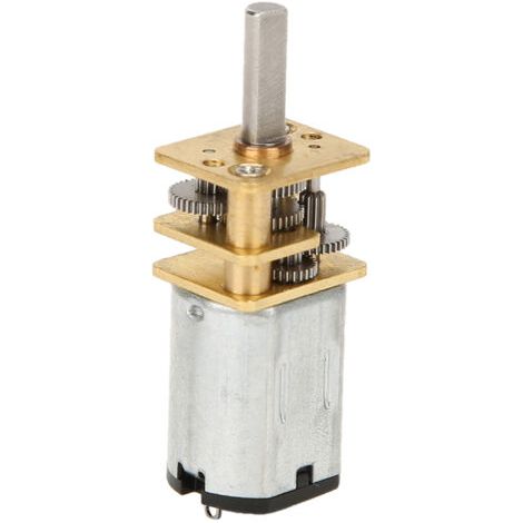 Ausla Réduction de Vitesse du Moteur à Engrenages avec Boîte de Vitesses en Métal GA12-N20 DC 3 V 15-1000 TR/Min Applicable aux Concepteurs de Robots (30RPM) (1/5)