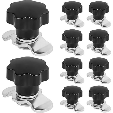 Screw Fitting for Rail 10x End Tie Down Rails M8x20mm Airline End Fitting for Aircraft Rails and Tie Down Rails for Caravans Vans and Trailers (M8x20mm-10pcs) (1/5)