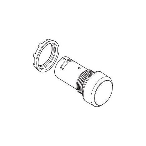 Pulsador monoestable CP1-10R-01 cóncavo 1NC, rojo