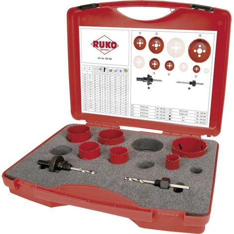 RUKO set seghe a tazza bimetalliche HSS EK 2 Elettricista - 106302