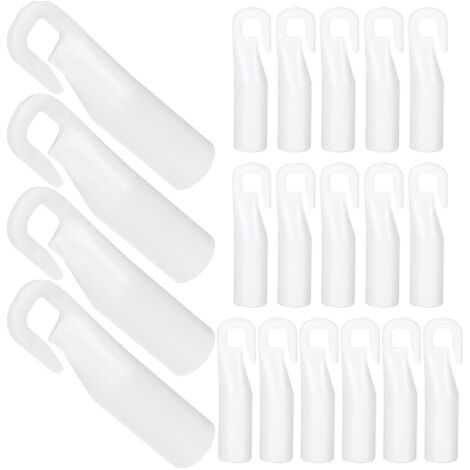20 pièces Mini baguette aveugle crochet pointe aveugle baguette inclinable remplacement manchon connecteur réparation inclinable matériel aveugle