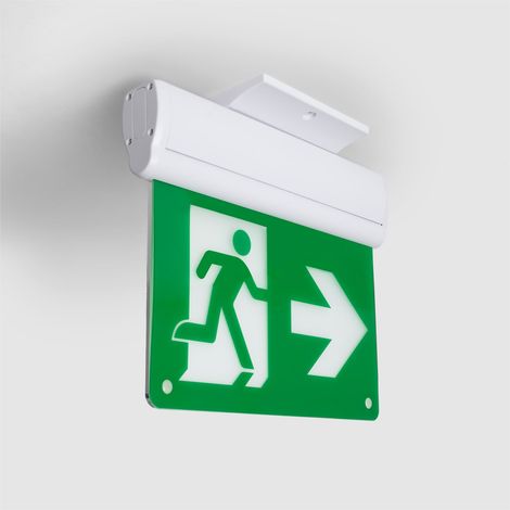 LED-Notleuchte mit doppelseitigem Schild 2W mit Autotest 2 W (1/5)