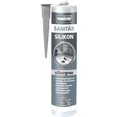 Primaster Sanitär Silikon silbergrau 310 ml Dichtstoff