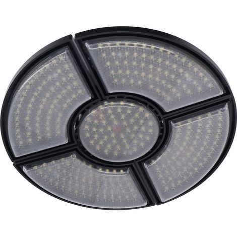 Luminaire LED pour Garage 120W, 11000LM, Blanc, 4 Panneaux Réglables, pour Atelier et Hangar, 85‑265V