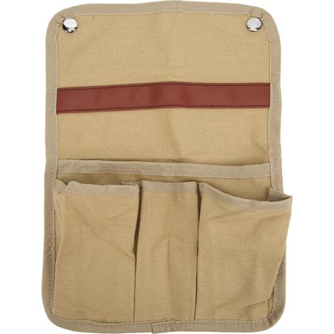 Chaise de Camping avec Poches de Rangement sur Accoudoirs, Portable et Multifonctionnelle pour Plage et Extérieur, Sac de Stockage Latéral Khaki (1/5)
