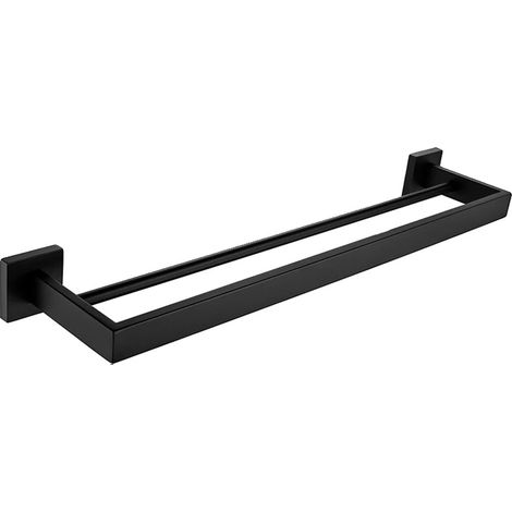 Handtuchstangen, langlebiger Edelstahl, einfache Installation, Matte Schwarz-40cm (1/2)