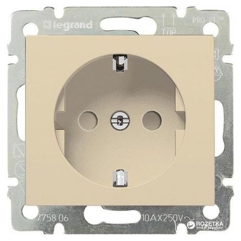 2P + TT-Buchse mit VALENA Elfenbeinverschluss LEGRAND 774321
