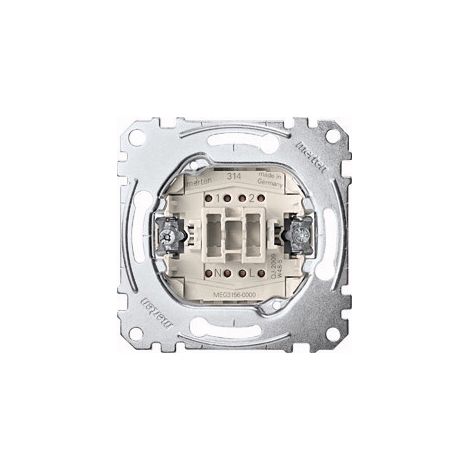 Merten MEG3156-0000 interruptor eléctrico Interruptor pulsador 1P Metálico