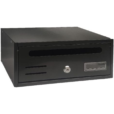 CASSETTA POSTALE SINGOLA ORIZZONTALE 1 posti - antracite - cm. 30x17,5x H. 12