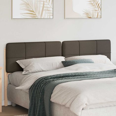 Gepolstertes Kopfteil mit Kopfteil Braun und Taupe 200 cm