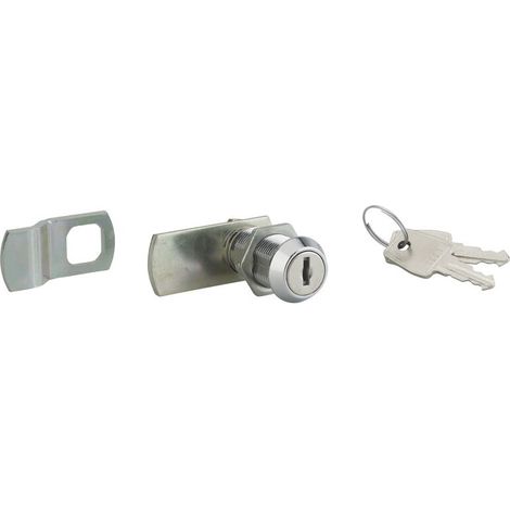 Batteuse avec came pour boîte aux lettres – Alliage moulé – Mécanisme à paillettes – 2 clés nickelées – Longueur 33mm (1/3)