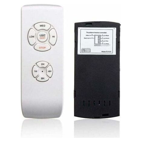 Universal Ceiling Fan with Remote Control 110V/220V Wireless Distribution Kit for Home/Office/Hotel/Lub White (1/5)