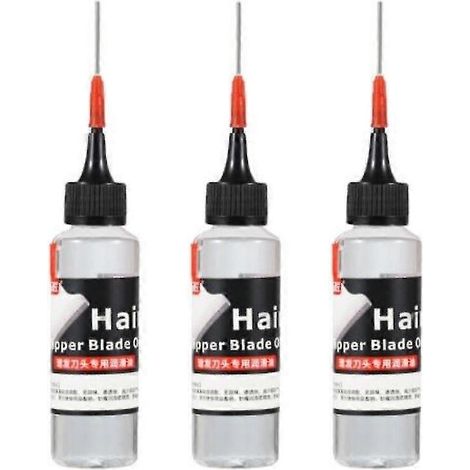 Huile pour tondeuse électrique, 3x, lubrifiant pour lames de rasoir et ciseaux (1/4)