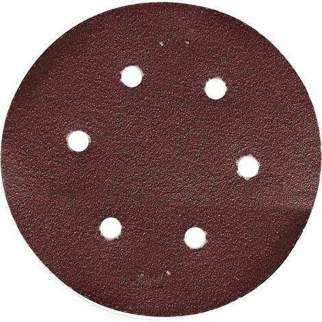Disques abrasifs velcro 125 mm ATI 11123 - 6 trous Rouge foncé (1/2)