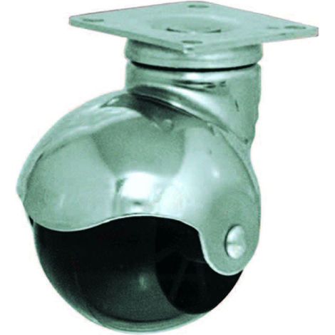 Ruote con piastra globus - Ø mm.40 piastra 38x38 portata kg.18 - 4 pz