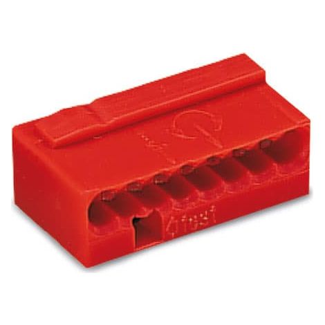 MICRO Verbindungsklemme 8-polig max. 0,8 mm², rot 243-808 50 Stück