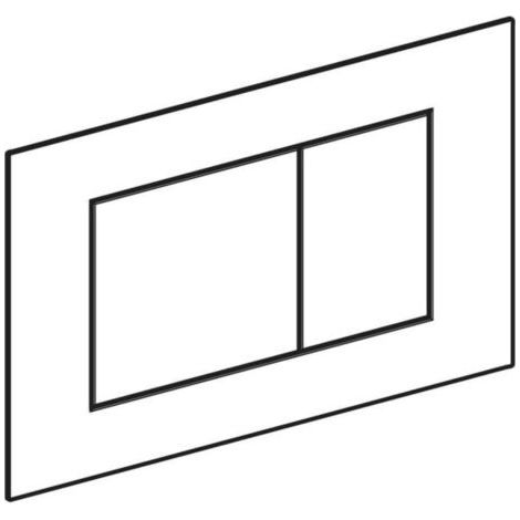 Pannello di comando Geberit Sigma 40 Quadrato, bianco, per scarico doppio, 115629SI1 (1/4)