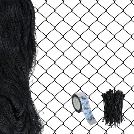 1 Pièce Filet Anti-Oiseaux 7,5x7,5m Résistant UV Filet Pe à Mailles Fines, Résistant Aux Intempéries, Polyvalent Pour Bassin. Ruban Réfléchissant Et 100 Attaches. (1/5)