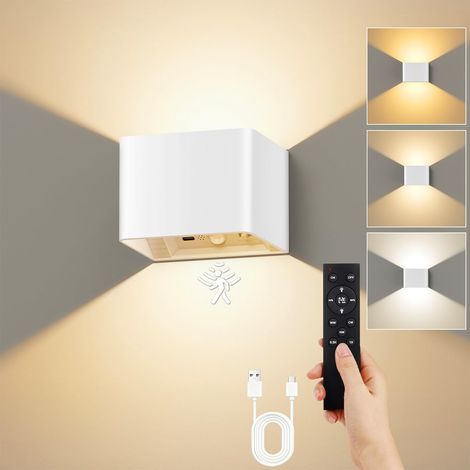 1 Applique Murale Intérieure Sans Fil,Détecteur De Mouvement,Led Rechargeable,Trois Températures De Couleur,Salon Couloir Chambre (1/5)