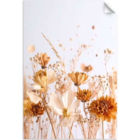 Autocollant Film Fleurs des champs beige nature 40x60 (1/3)